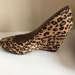 EUC Banana Republic Leopard Wedges